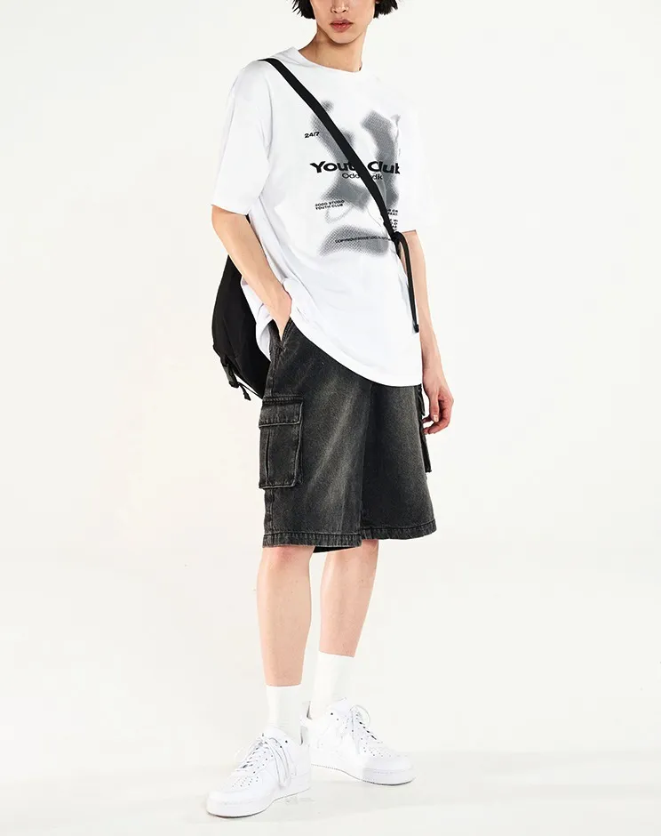 Odd Studio  |Unisex U-Neck Cotton Oversized T-Shirts