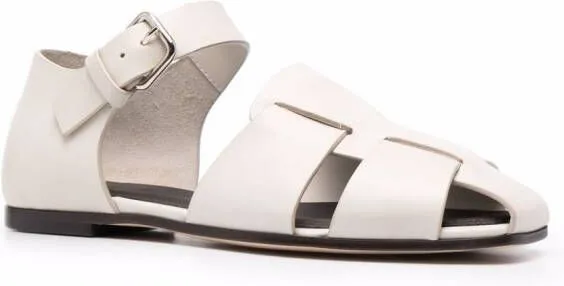 Officine Creative cut-out leather sandals White