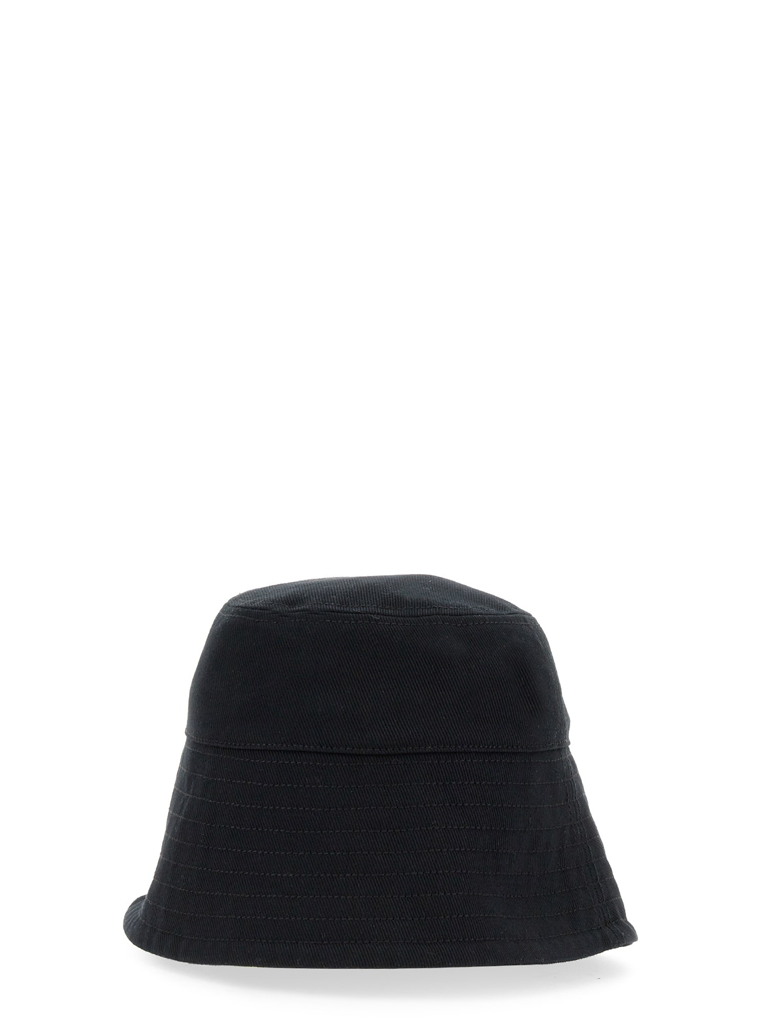 PATOU    ORGANIC COTTON BUCKET HAT WITH LOGO PRINT