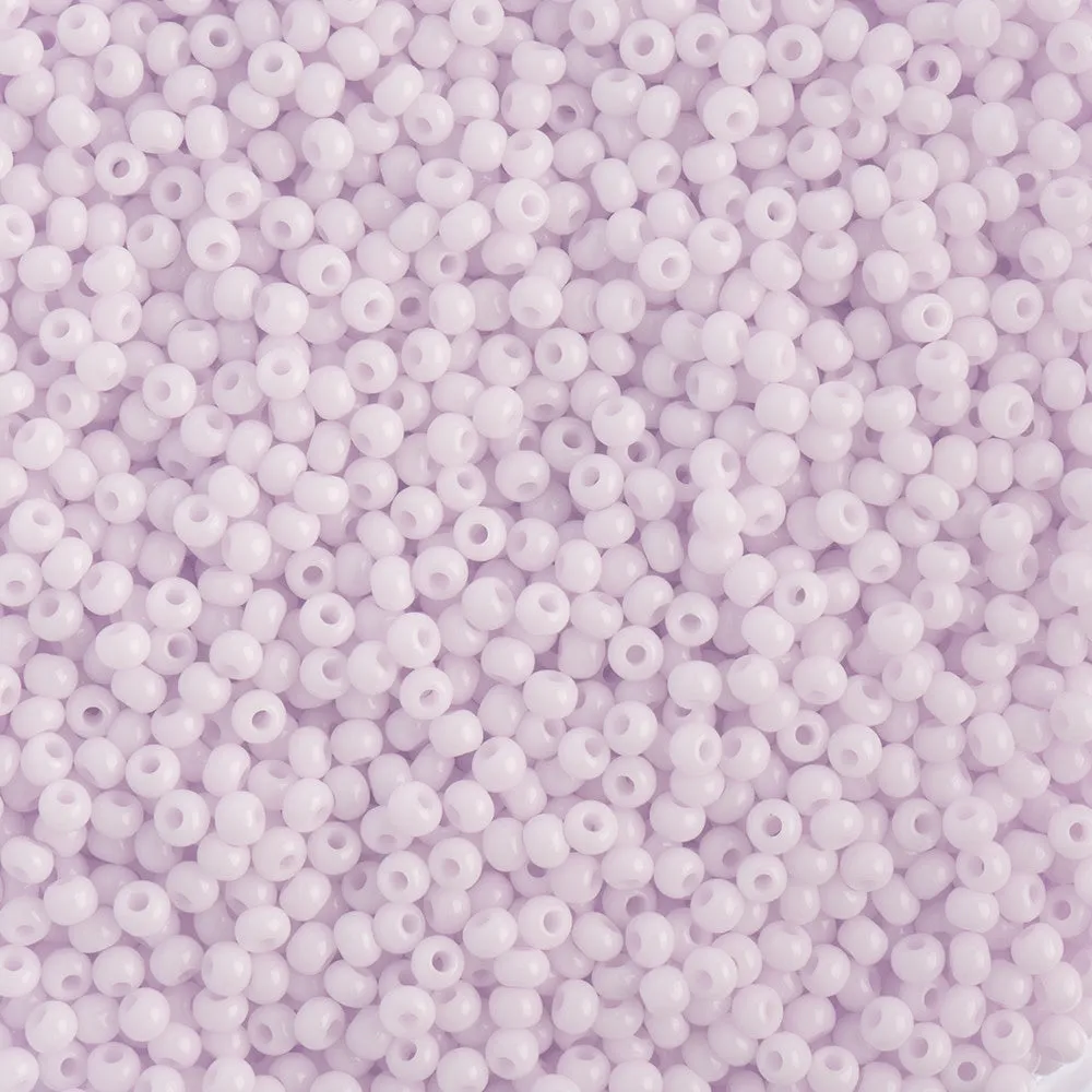 Preciosa Czech Glass, 11/0 Round Seed Bead, Opaque Natural Pink (1 Tube)