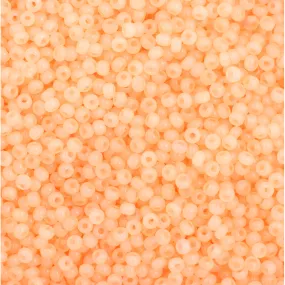 Preciosa Czech Glass, 11/0 Round Seed Bead, Pearl Peach AB (1 Tube)