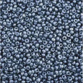 Preciosa Czech Glass, 11/0 Round Seed Bead, Transparent Black Diamond Luster (1 Tube)