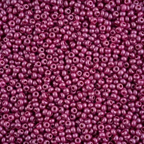 Preciosa Czech Glass, 8/0 Round Seed Bead, PermaLux Dyed Chalk Purple (1 Tube)