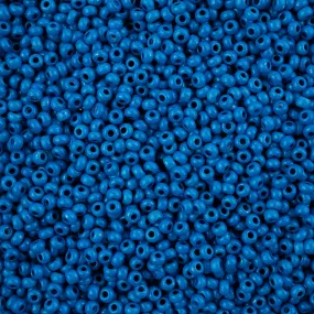 Preciosa Czech Glass, 8/0 Round Seed Bead, Terra Intensive Blue (1 Tube)