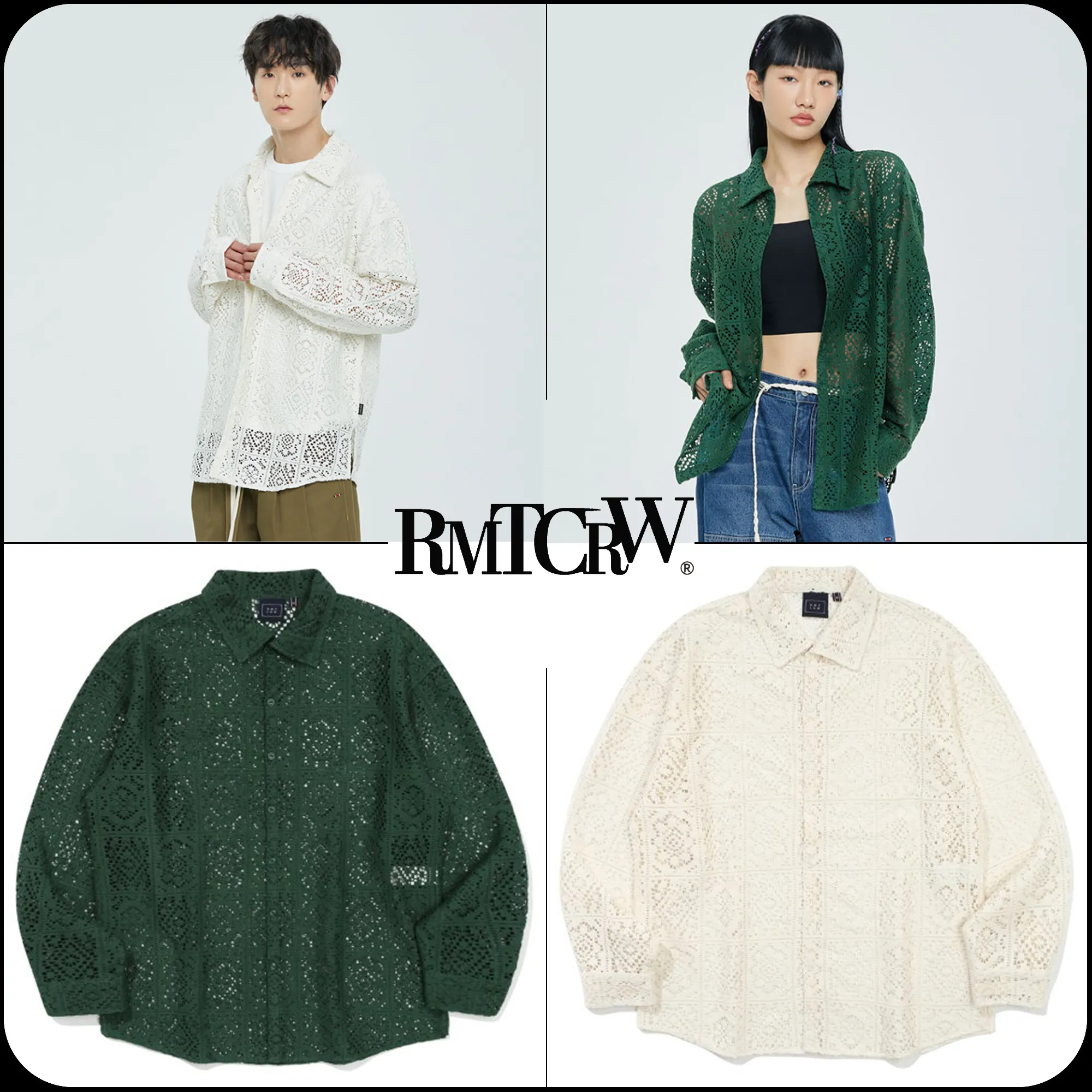 ROMANTIC CROWN  |[ROMANTIC CROWN]★PUNCHING KNIT WESTERN SHIRT