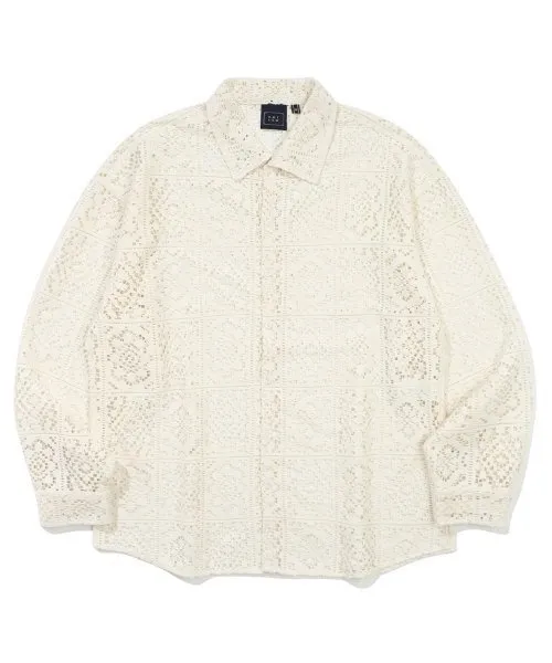 ROMANTIC CROWN  |[ROMANTIC CROWN]★PUNCHING KNIT WESTERN SHIRT