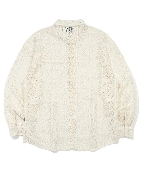 ROMANTIC CROWN  |[ROMANTIC CROWN]★PUNCHING KNIT WESTERN SHIRT