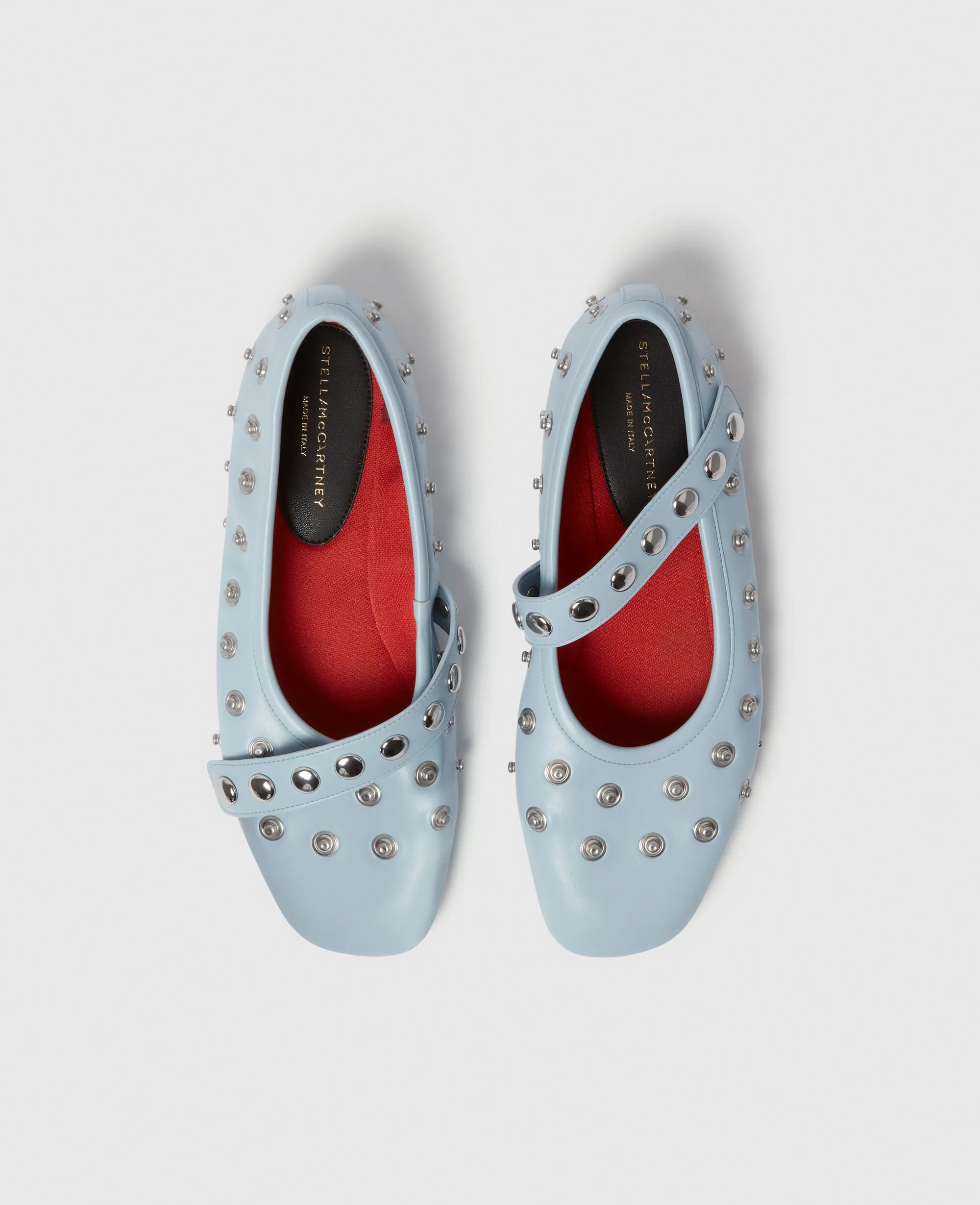 Ryder Popper-Studded Ballet Flats