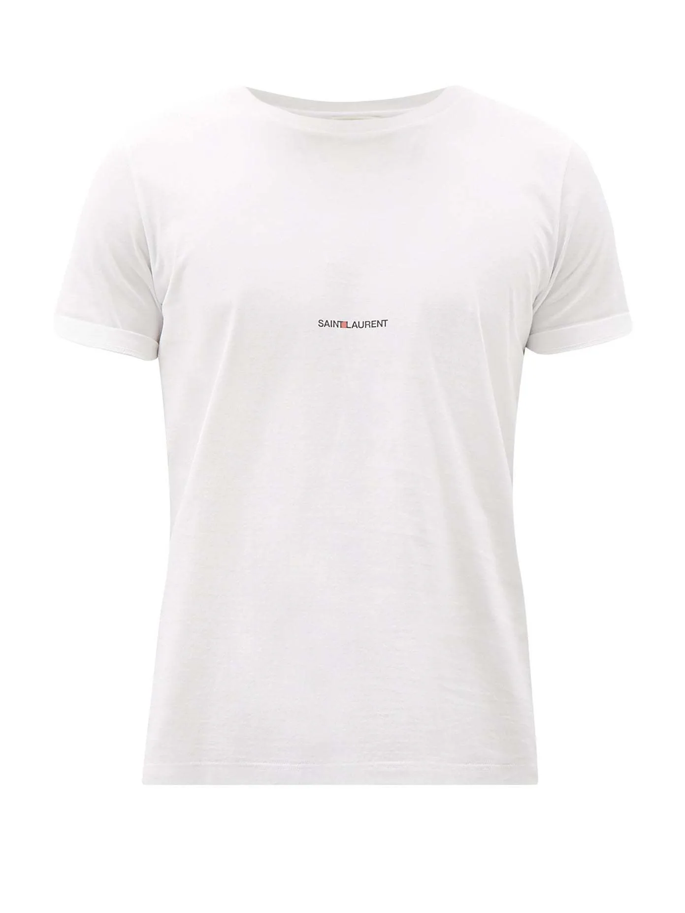 Saint Laurent  |Crew Neck Unisex Street Style Bi-color Plain Cotton