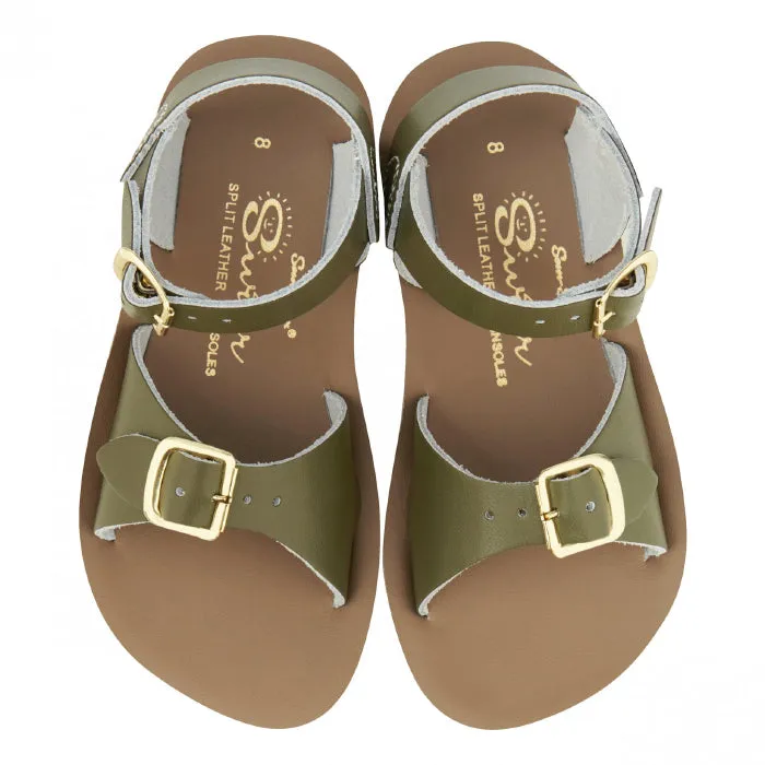 Salt Water Child Surfer Sandals Olive