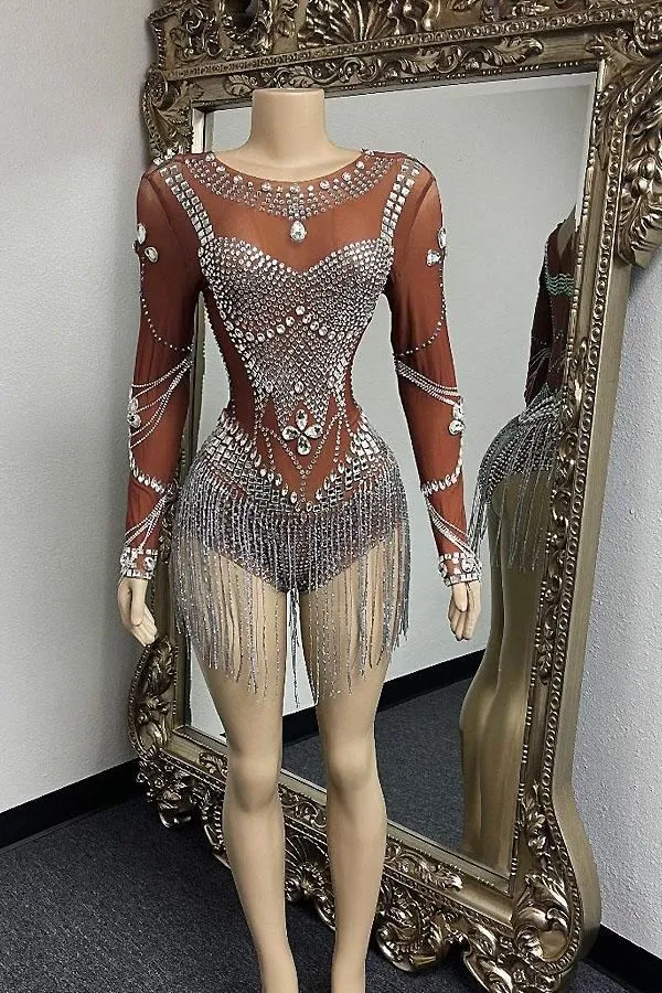 Serilda Rhinestone Bodysuit