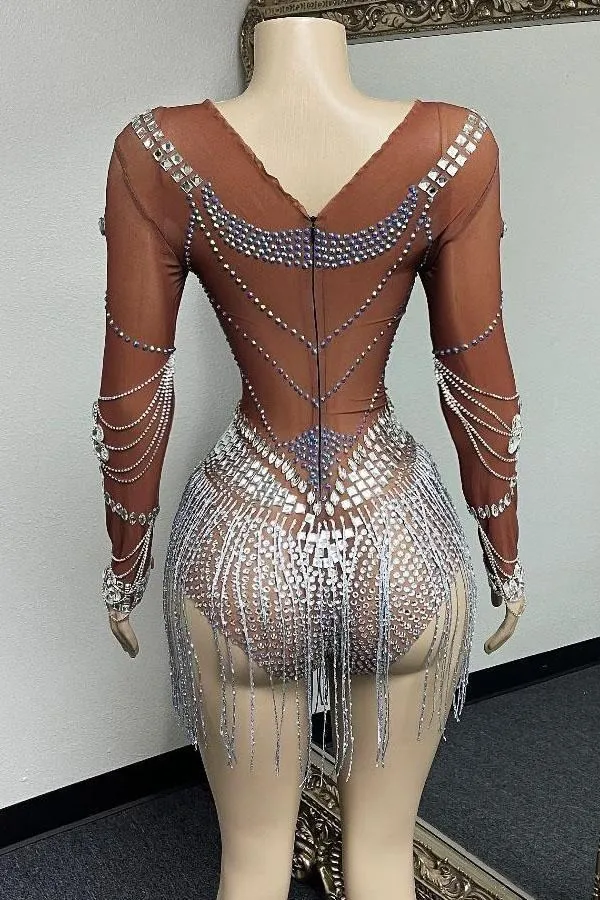 Serilda Rhinestone Bodysuit