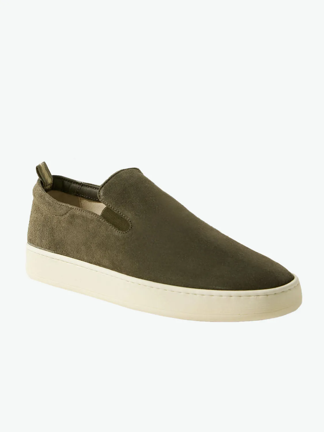 Slip-on Sneakers Suede Khaki