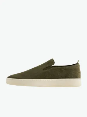 Slip-on Sneakers Suede Khaki