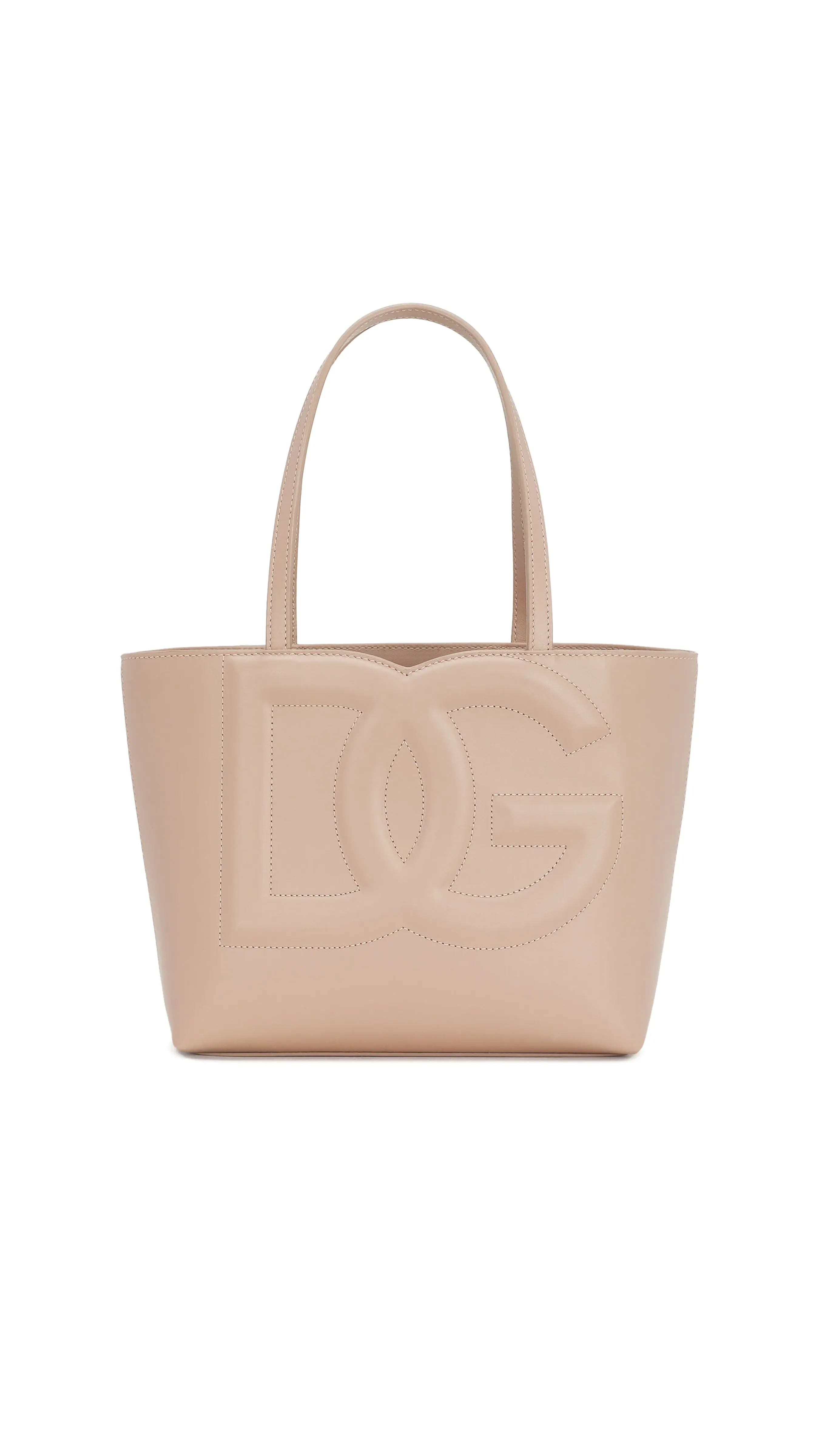 Small DG Logo Shopper - Beige