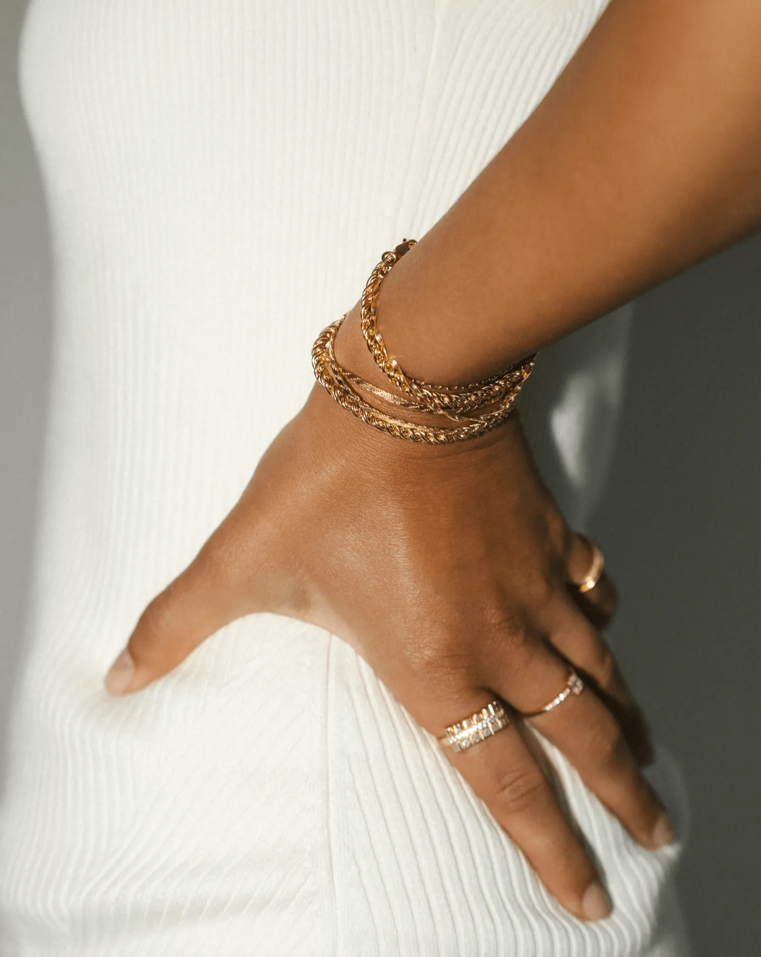 Smooth Rope Bracelet - Gold Vermeil