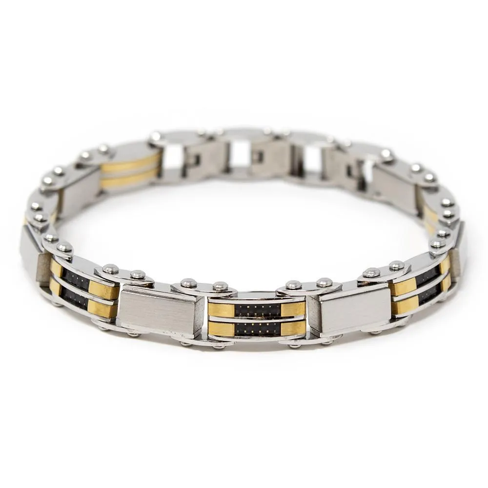 Stainless Steel Ion Plated Gold Bracelet