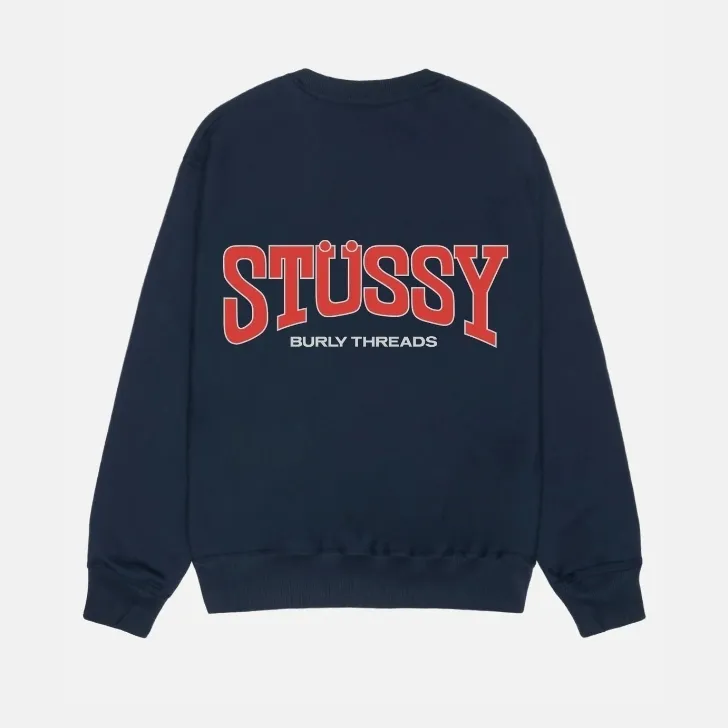 STUSSY  |Unisex Street Style Long Sleeves Plain Cotton Oversized Logo