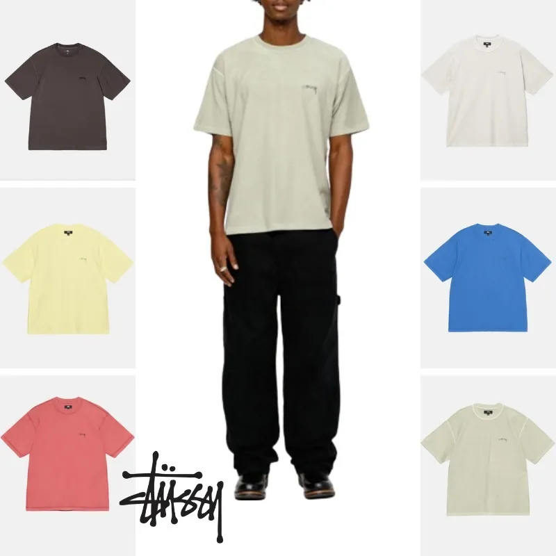 STUSSY  |Unisex Street Style Plain Cotton Short Sleeves Oversized