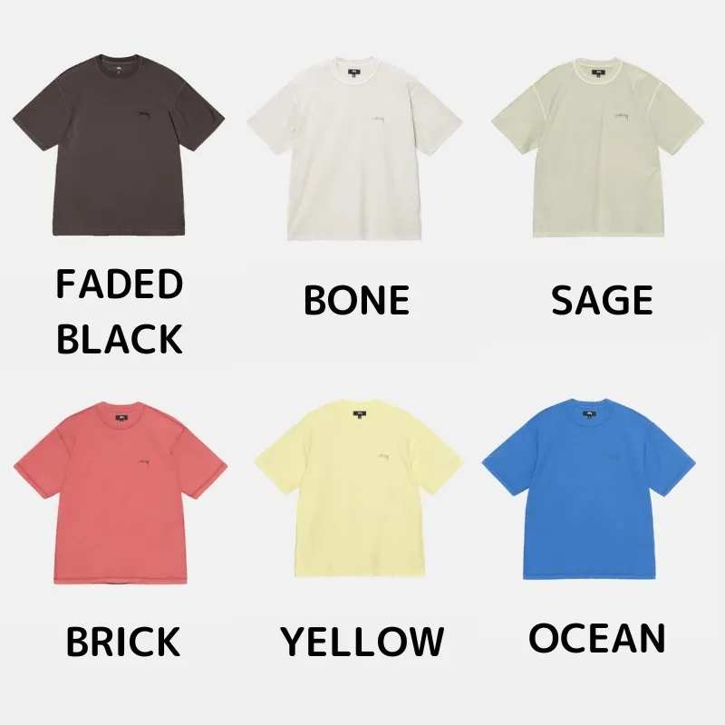 STUSSY  |Unisex Street Style Plain Cotton Short Sleeves Oversized