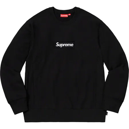 Supreme  |Unisex Street Style Long Sleeves Oversized Logo Sweatshirts