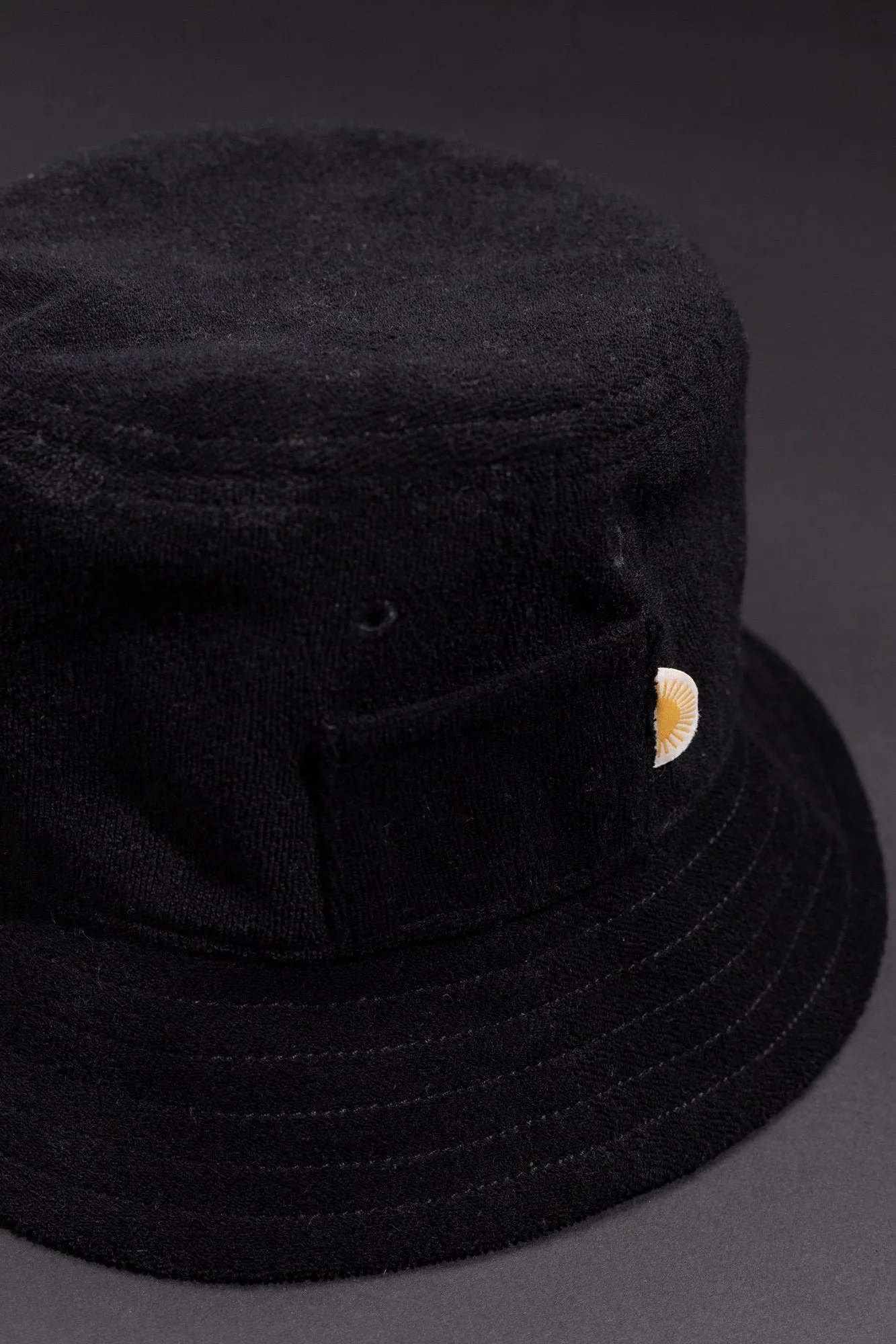 Terry Bucket Hat Vintage Black