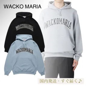 WACKO MARIA  |Unisex Street Style Long Sleeves Plain Cotton Oversized Logo