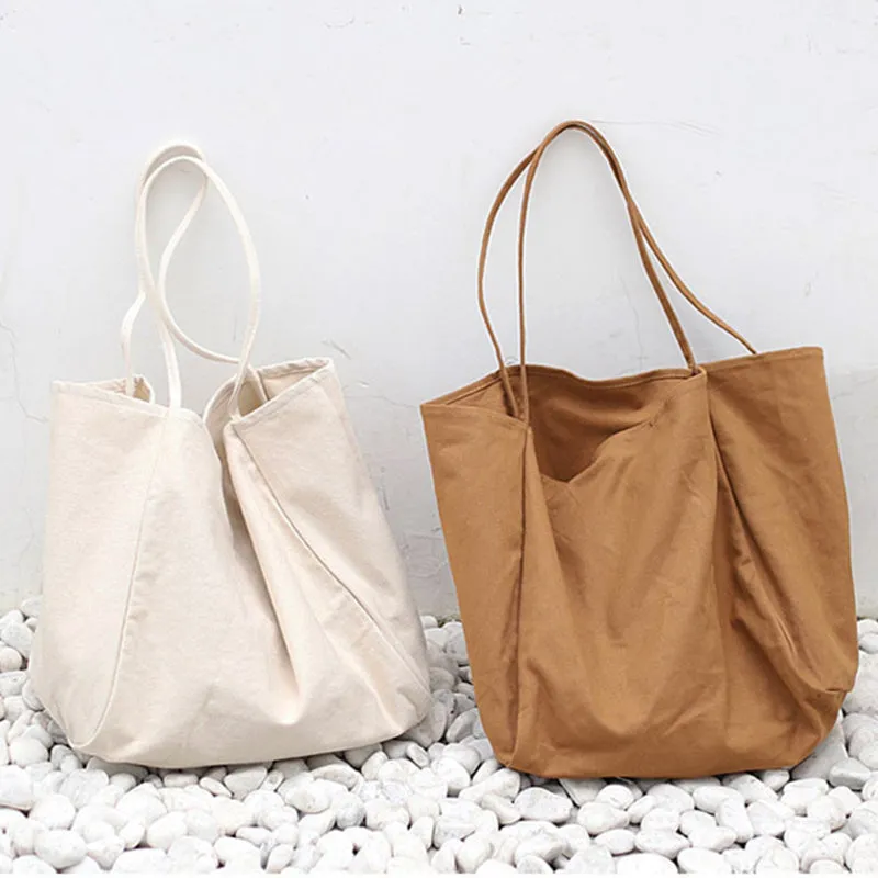 Women Handbags High Capacity Shoulder Bags For Shopping Canvas Totes