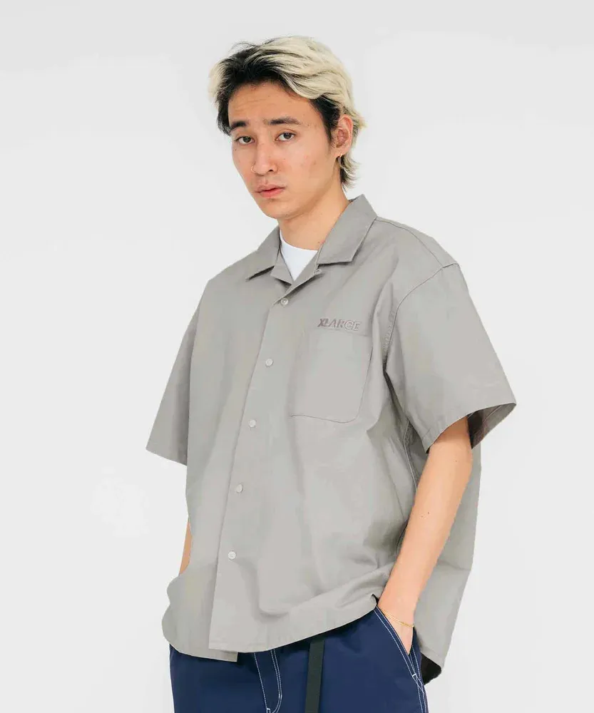 X-Large  |Unisex Street Style Plain Oversized Logo Shirts