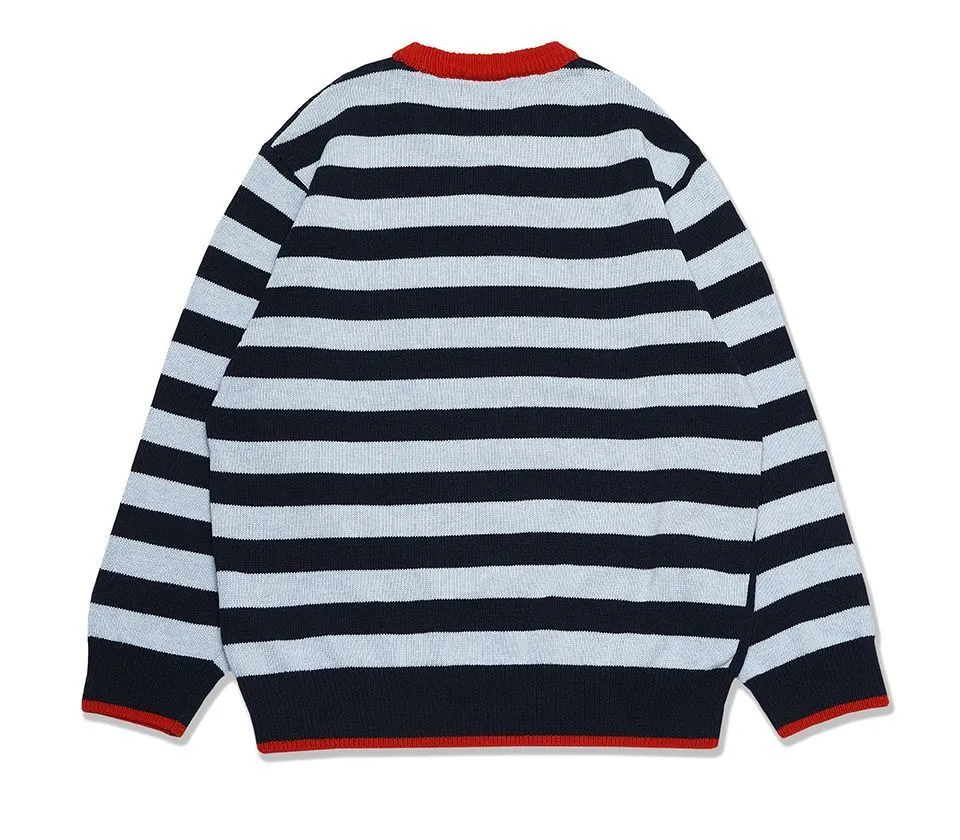 YOUTHBATH  |Stripes Unisex Street Style Bi-color Long Sleeves Oversized