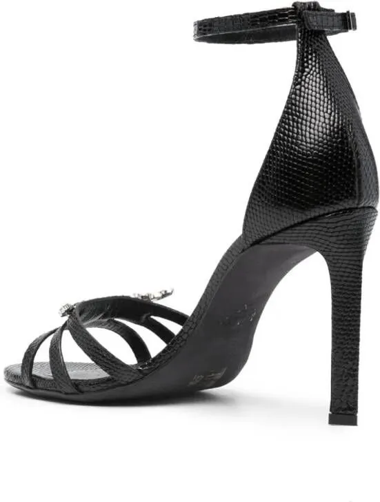 Zadig&Voltaire Amee Wing Court 90mm leather sandals Black